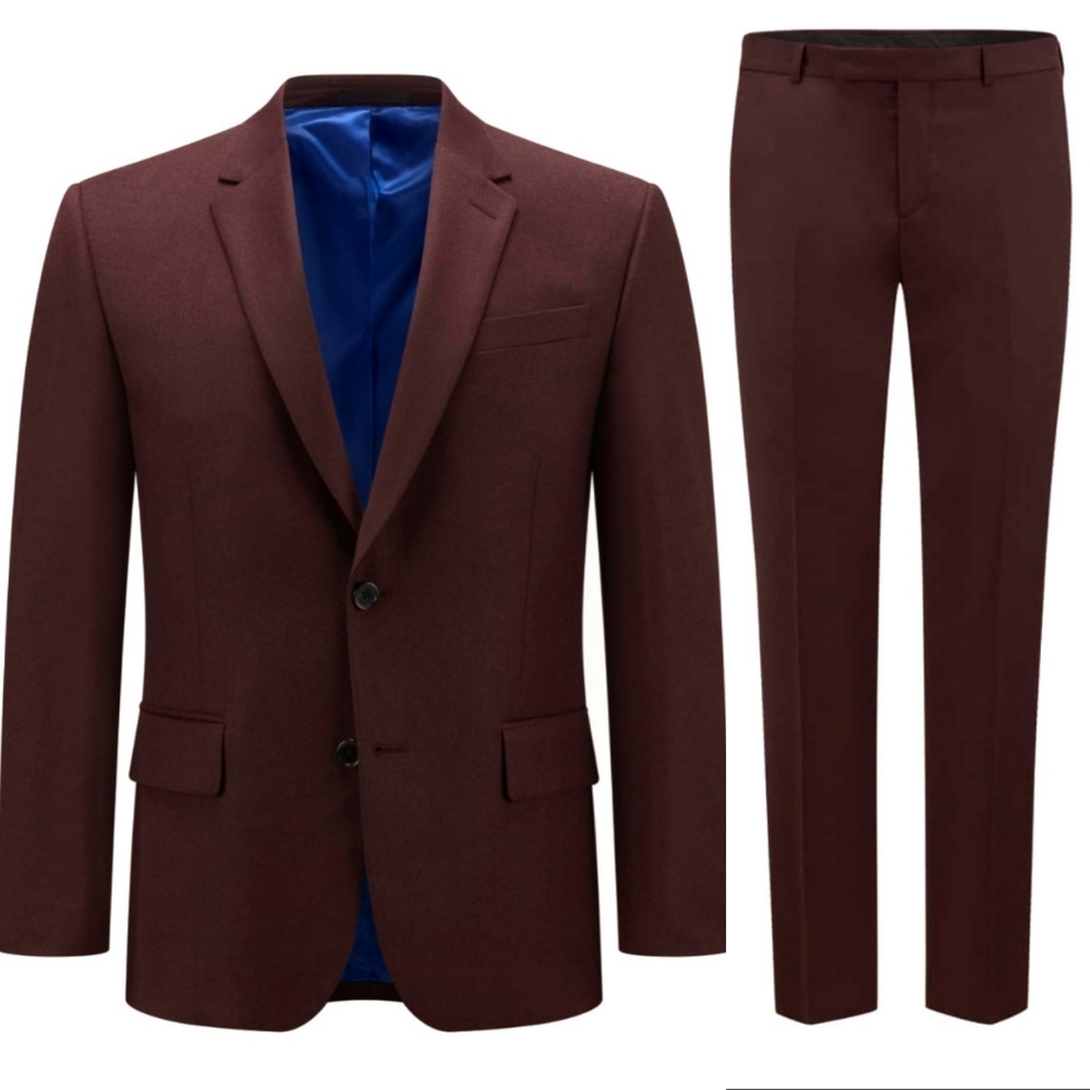 Set of Paul Smith Men Wool and Cashmere-Blend Flannel Blazer and Trousers